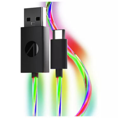 STEALTH 2m Light Up LED Twin Play & Charge Cables (USB-C)