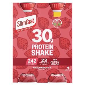 SlimFast Strawberry 30g Protein Shake Multipack - 4 x325ml