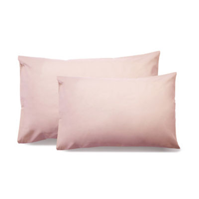 George Home Light Pink Pillowcase Pair