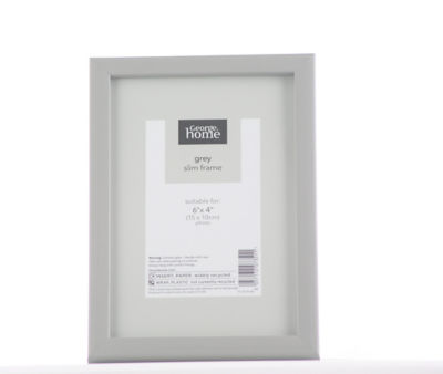 George Home Grey Plastic Frame 6 x 4Inch