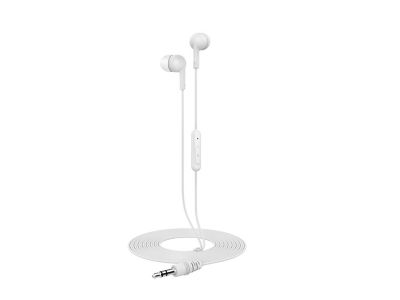 ONN Wired Earbuds with Mic - White