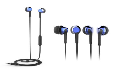 ONN Metallic Earphones - Blue