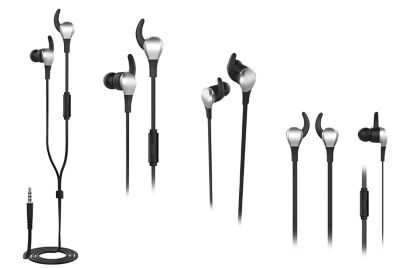 ONN Secure Earphones - Black and Grey