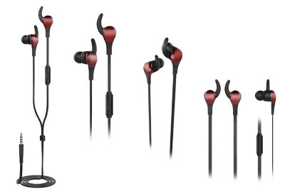 ONN Secure Earphones - Deep Red