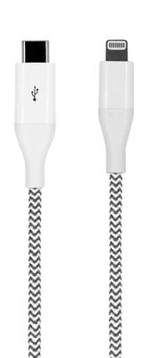 Blackweb Lighting to USB Type C Cable - White