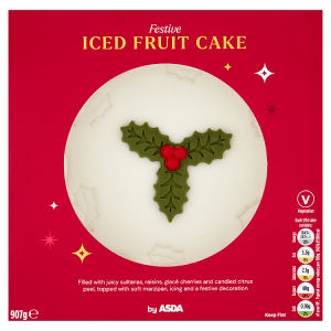Festive Iced Fruit Cake 907g