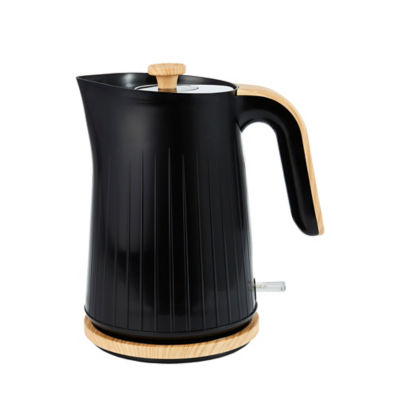 George Black Wood Textured Scandi Fast Boil Kettle 1.7L - Image 2