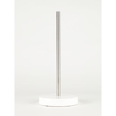 George Home White Ceramic Toilet Roll Stand