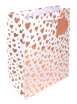 George Home Rose Gold Heart Large Bag
