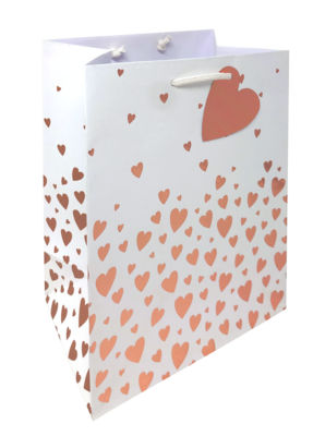 George Home Rose Gold Heart Medium Bag