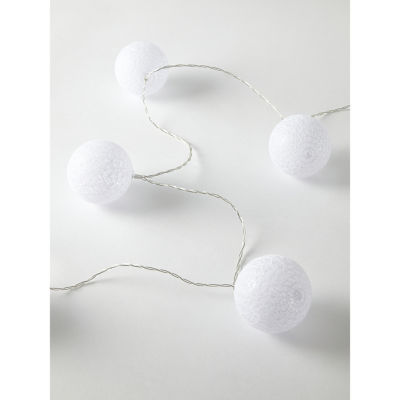 DM-101744 White Ball String Lights