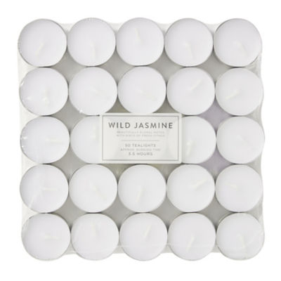 George Home Jasmine Scented Tealights 50pk