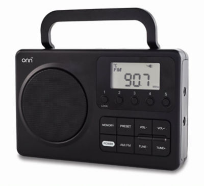 ONN Portable AM/FM Radio