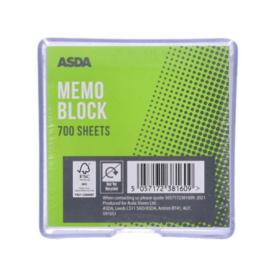 ASDA Memo Block