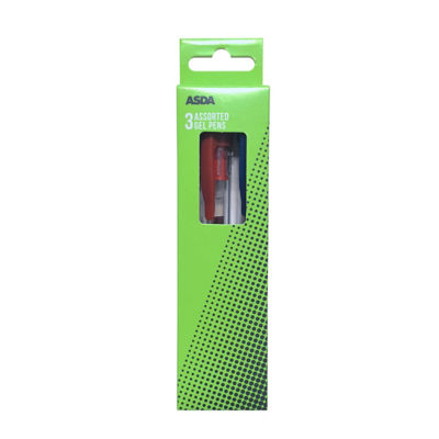ASDA Gel Pens 3Pk