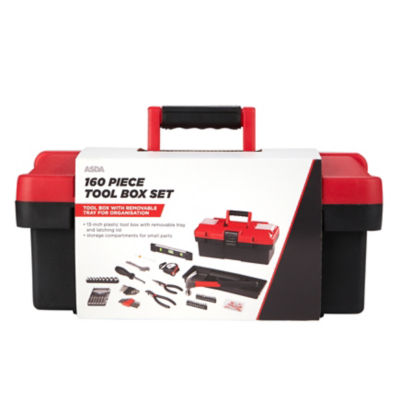 ASDA Asda 160 Piece Tool Box Set