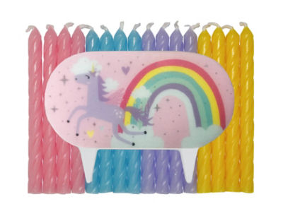George Home Unicorn Birthday Candles