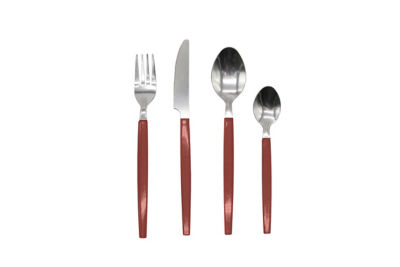 George Home Red Handle Cutlery Set