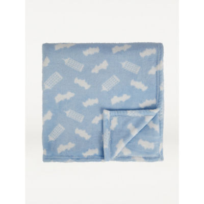 George Home Blue Batman Fleece Blanket