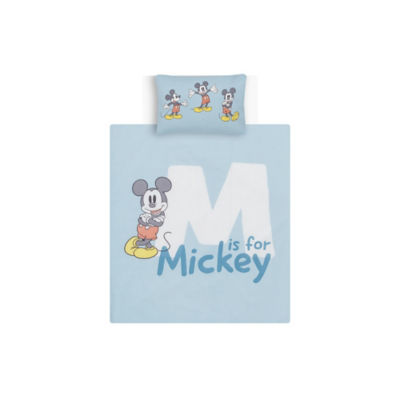 George Home Blue Mickey Mouse Toddler Duvet Set