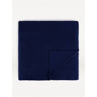 George Home Blue Knitted Blanket