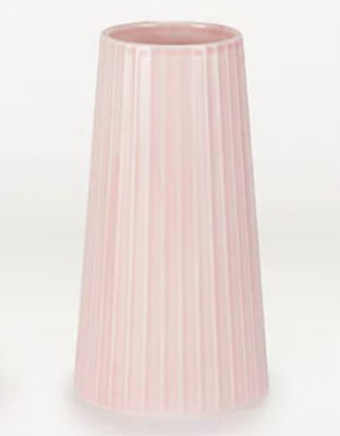 George Home Pink Striped Vase