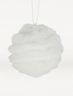 George Home Round Fluffy Bauble