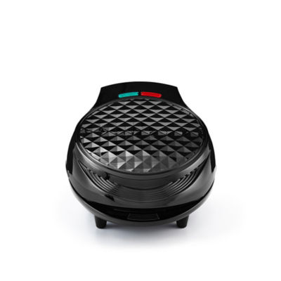 Waffle Maker Non-Stick Black Portable 1000W Round Plates Cook 4 Waffles NEW - Image 2