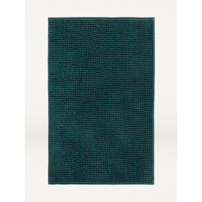 George Home Chenille Bath Mat - Dark Green