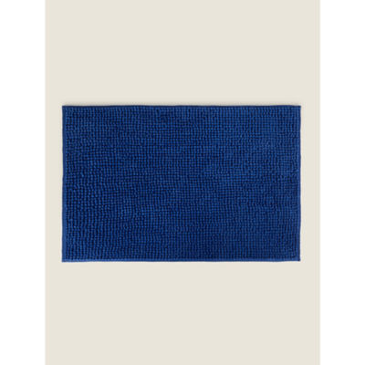George Home Chenille Bath Mat - Blue