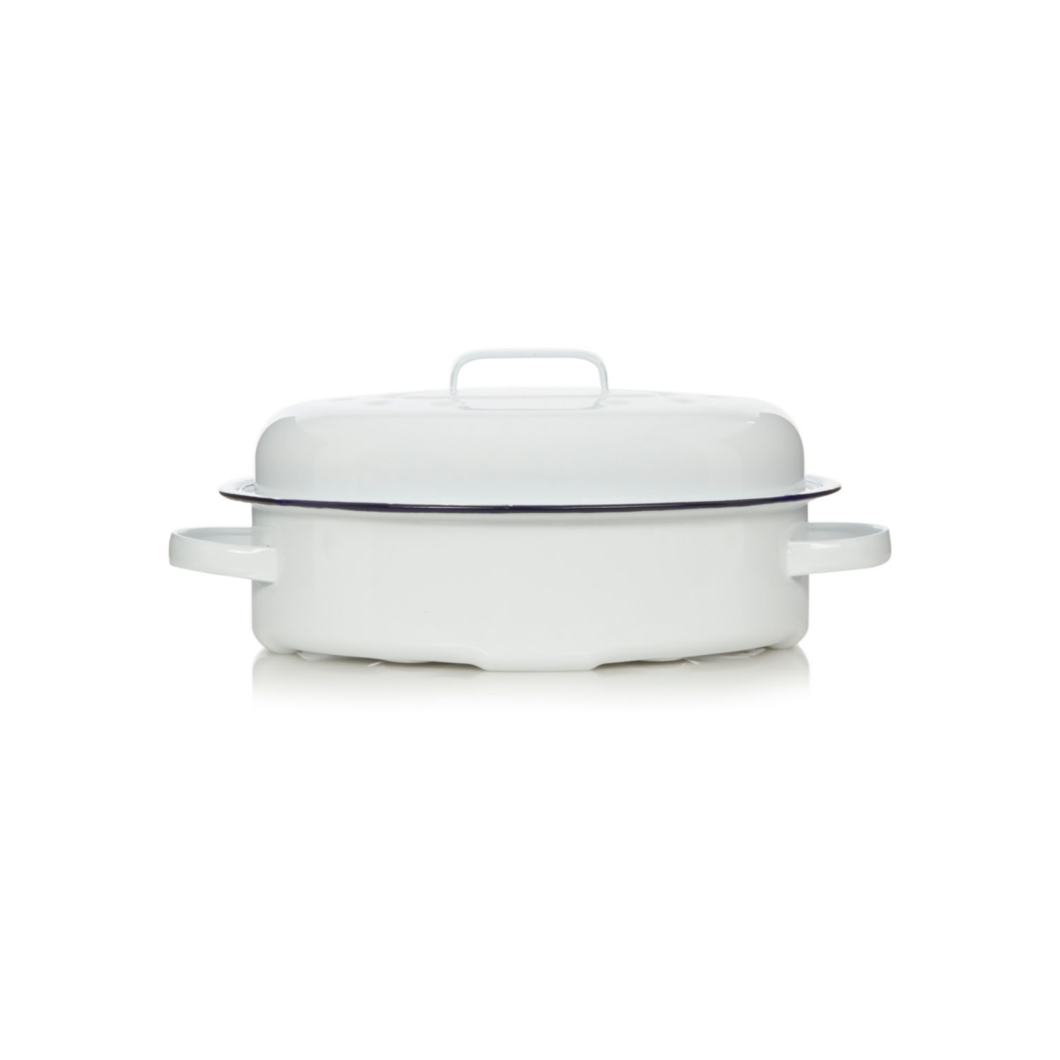 George Home Enamel Casserole Dish 33cm Oven Safe Cookware