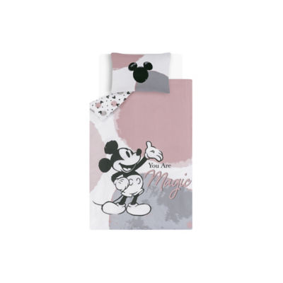 George Home Pink Disney Magic Mickey Mouse Reversible Single Duvet Set