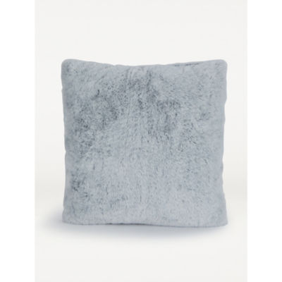 George Home Grey Faux Fur Cushion