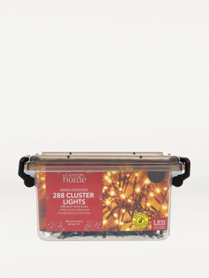 George Home 288 Warm White LED Cluster Lights