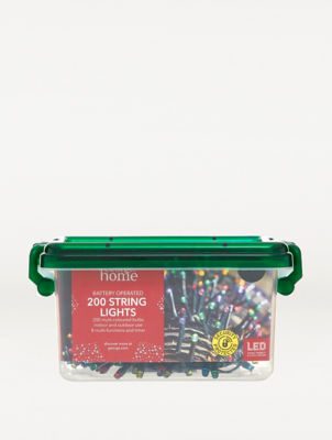 George Home 200 Multi-Coloured LED String Lights