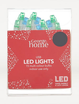 George Home Assorted 4 Pack Glitter LED Tealight Candle - Silver or Gold