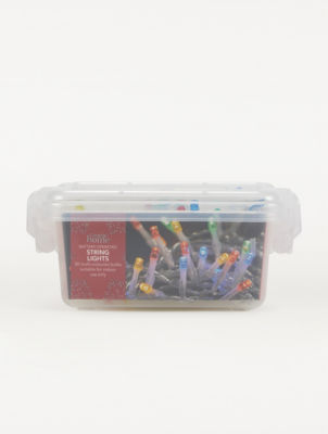George Home 50 Multi-Coloured LED Battery Operated String Lights