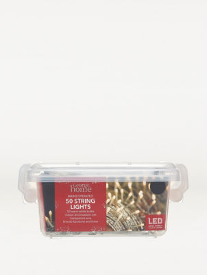 George Home 50 Warm White LED String Lights