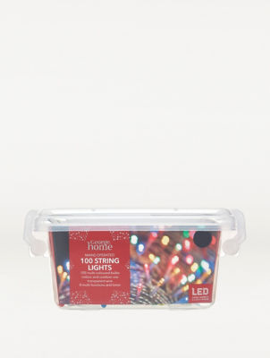 George Home 100 Multi-Coloured LED String Lights