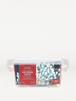 George Home 100 White LED String Lights