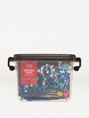 George Home 500 Multi- Coloured LED String Lights