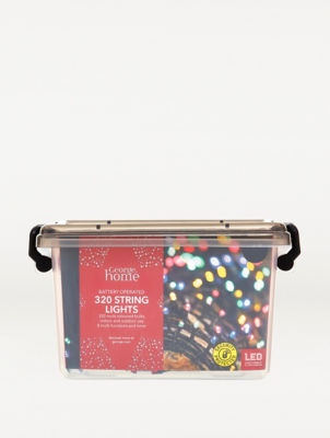 George Home 320 Multi-Coloured Battery Operated String Lights