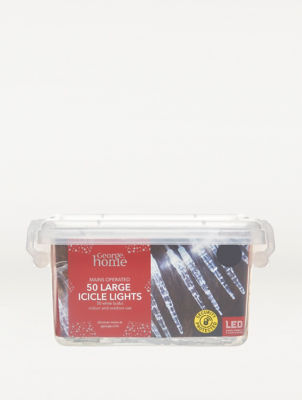 George Home 50 Large Icicle LED String Lights