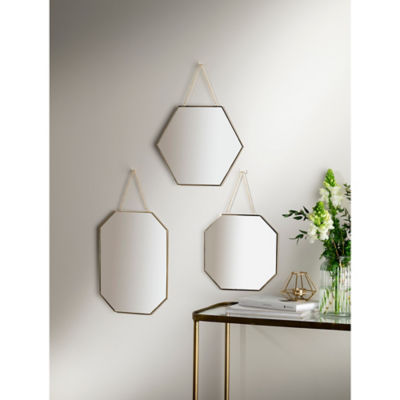 George Home Gold-Tone Mirrors Set of 3