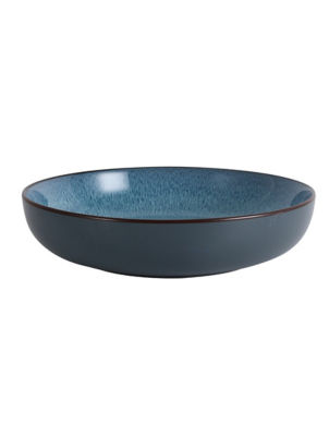 George Home Blue Reactive Glaze Serving Bowl