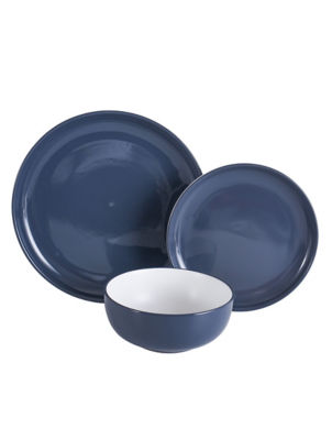 DM-101744 Blue Two Tone Dinner Set