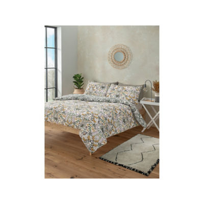 George Home Green Stately Butterfly Reversible Duvet Cover Set Double