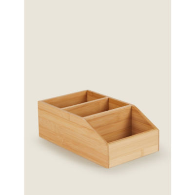 George Home Bamboo 3 Section Caddy
