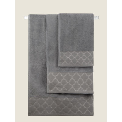 DM-101744 Medium Grey Lurex Bath Towel