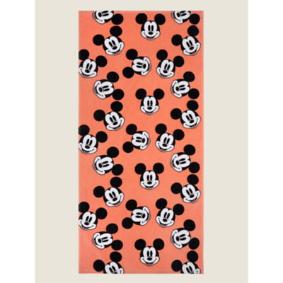 George Home Medium Coral Mickey Mouse Printed Beach Towel
